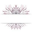 cover with delicate leaves and grass and place vector image