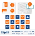 e-commerce web design elements extra set 3 vector image vector image