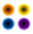 halftone set vector image vector image