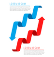 progress recession infographic template vector image vector image