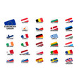 set flags european union countries member vector image vector image