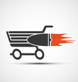 shopping cart stock vector image