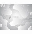 abstract white geometric background design vector image