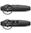 car dashboard vector image