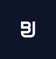 initials bu logo is simple and modern 4 vector image vector image
