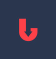 letter l arrow logo icon design template elements vector image