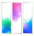 abstract watercolor headers vector image
