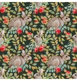 autumn watercolor pattern vector image