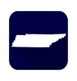 map of the us state of tennessee vector image vector image