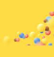 abstract multicolored balls flying particles vector image vector image