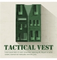 flat military soldier equipment set design concept vector image vector image