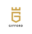 g logo concept creative minimal design template vector image vector image