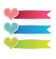 heart button website vector image vector image