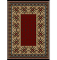 luxury carpet with burgundy pattern vector image