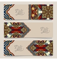 three horizontal banners with decorative vector image