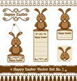happy easter set no 1 vector image