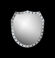 shield silver gray icon shape emblem vector image vector image