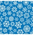 snowflakes seamless pattern vector image vector image