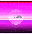 synthwave retro poster design vector image