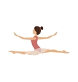 colorful dancer position spear vector image