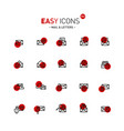 easy icons 04d mail vector image