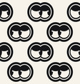hippie fun looker eyes seamless pattern vector image