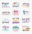 hand drawn lettering phrase isolated on white vector image
