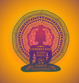 isolated buddha silhouette and mandala design vector image vector image
