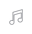 music note symbol thin line icon linear vector image