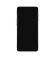 realistic smartphone mockup with black screen vector image vector image