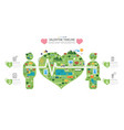 valentine road map timeline infographic template vector image vector image