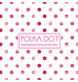 watercolor polka dot background vector image