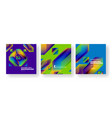 set of abstract backgrounds overlapping geometric vector image