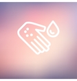 wash the wound with water thin line icon vector image