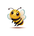 cute bee cartoon sappy flying insect on white vector image