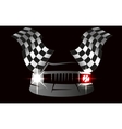 checkered flag racing vector image