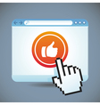 social media concept vector image vector image