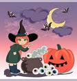 holiday of the darkness halloween color vector image