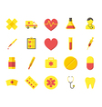 medical icons vector image