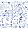 seamless school background vector image