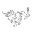 chinese dragon vector image