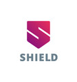 letter s shield logo icon design template elements vector image