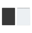vertical notebook template vector image