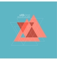 abstract background with triangles vector image