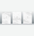 elegant of wedding invitation card cover page vector image