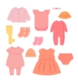 baby clothes vector image
