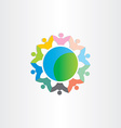 people around the world symbol vector image