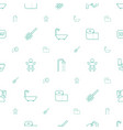 toilet icons pattern seamless white background vector image vector image