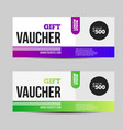 voucher gift for shop with offer template vector image