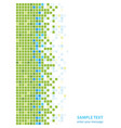 abstract green blue squares vector image vector image